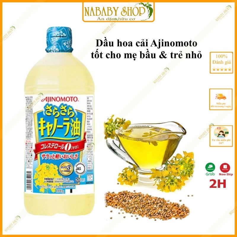Dầu Ăn Hoa Cải Ajinomoto Bổ Sung Omega 3 &amp; 6 (1000G)