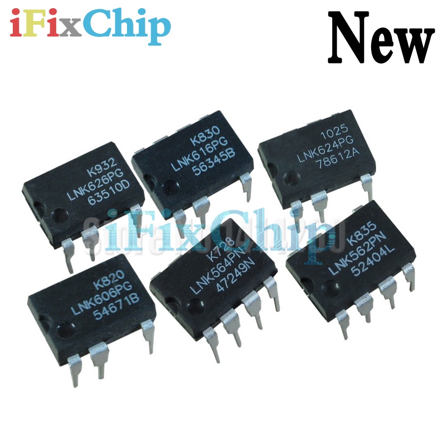 Bộ 5 Linh Kiện Điện Tử LNK520PN LNK562P LNK562PN LNK564PN LNK564P LNK606PG LNK606P LNK616PG Lnk624G LNK626PG DIP-7