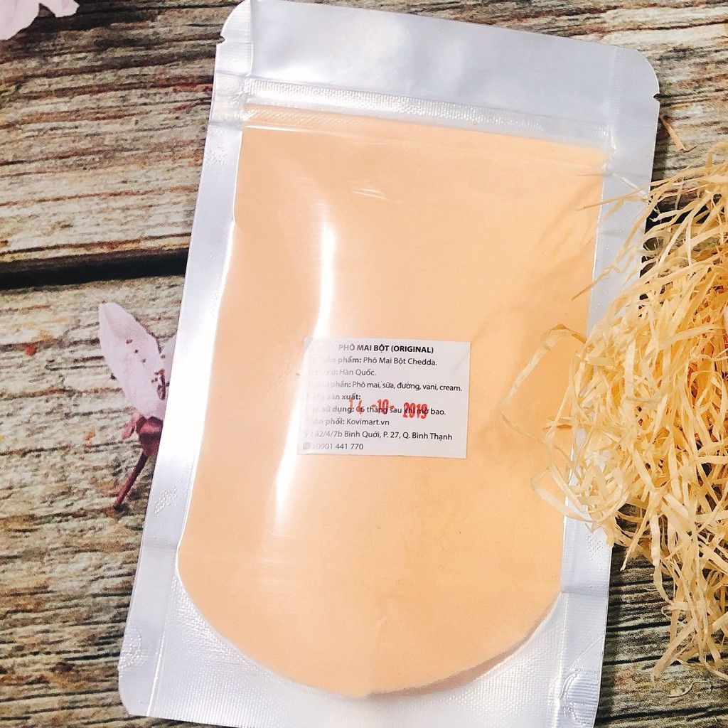 Bánh gạo cắt vàng hàn quốc kèm 100g bột phomai