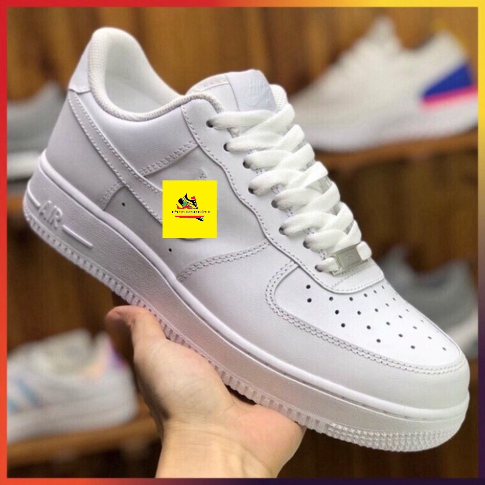 Giày thể thao AF1 Trắng, Giày sneaker air force 1 trắng full nam nữ siêu hot dễ phối đồ tặng FullBoxBill