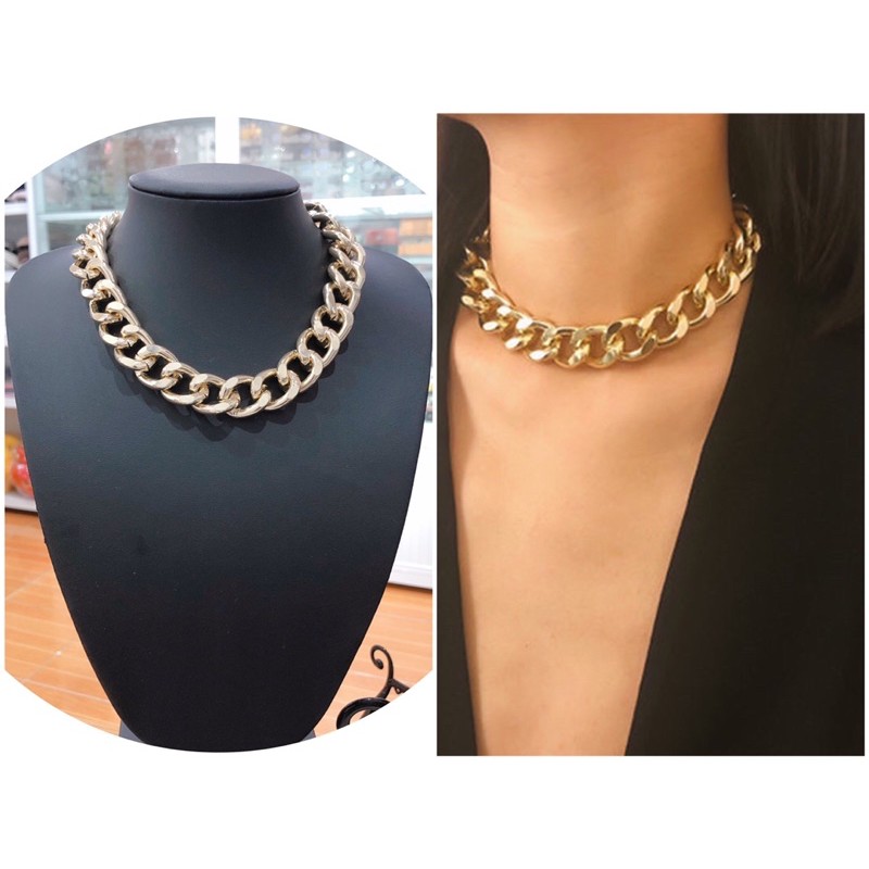 [RẺ VÔ ĐỊCH] CHOKER / VÒNG CỔ XÍCH BẢN 1.7CM PHONG CÁCH CÁ TÍNH