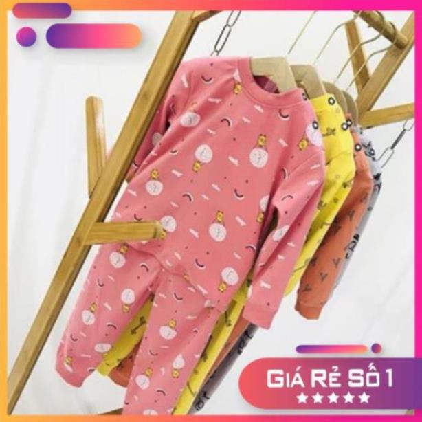 Quần áo trẻ em ⭐𝗙𝗥𝗘𝗘𝗦𝗛𝗜𝗣⭐ Bộ cotton thu đông dài tay siêu mềm mịn co giãn 4 chiều cho bé từ 5-15 kg