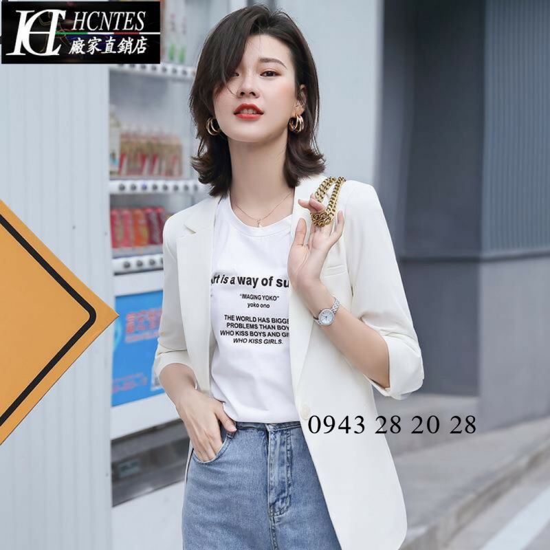 áo vest nữ tay đính khuy phong cách, lịch sự