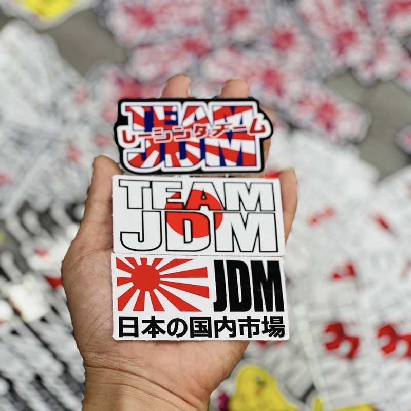 Tem Logo Sticker JDM Dán Trang Trí Xe