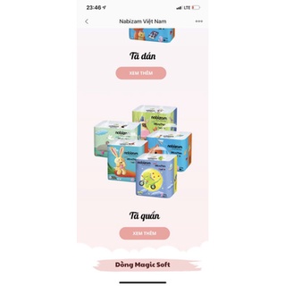 Bỉm dán/quần NABIZAM ULTRATHIN nội địa Hàn M32/L30/XL26/XXL22/XXXL20.....