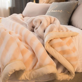 Mùa đông san hô chăn lông cừu flannel chăn Raschel bìa chăn bông cộng với chất liệu nhung dày