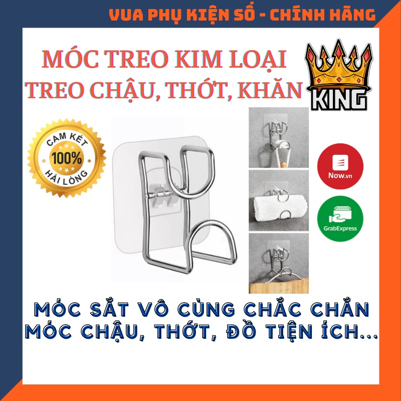 Móc Dán Tường Treo Chậu, Thau , Thớt, Đồ dùng phòng tắm, Nhà bếp - Inox thép không gỉ keo dính siêu chắc