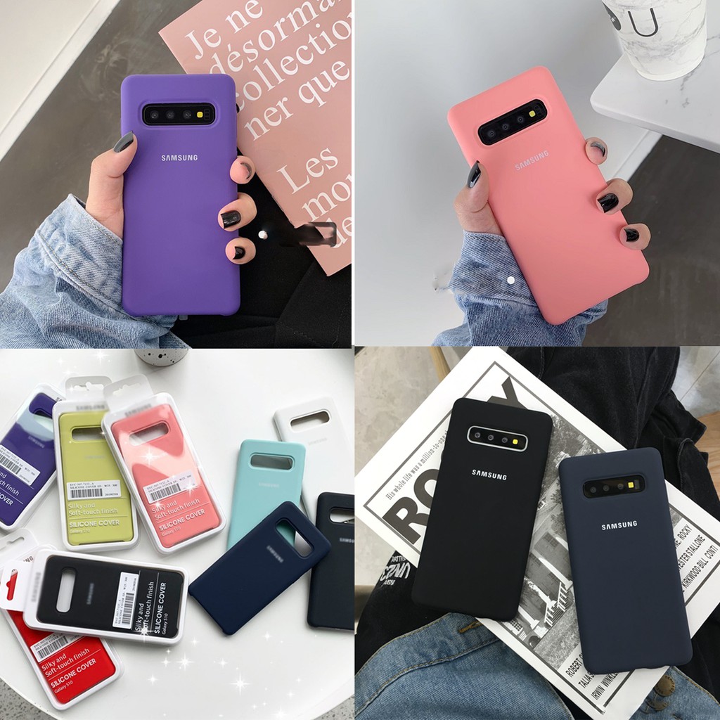 Ốp lưng Samsung Galaxy S10 Plus clear cover trong suốt + silicon chống sốc, không bám vân tay