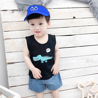 💥💥💥 Thời trang trẻ em 💥💥💥 Áo bé trai ba lỗ hoạ tiết cá sấu cho bé từ 1-5 Tuổi