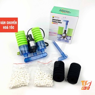 Lọc Hơi Sủi Vi Sinh 5W XY-2902 - Máy Bơm Bio Có Bông Lọc Kèm Thay