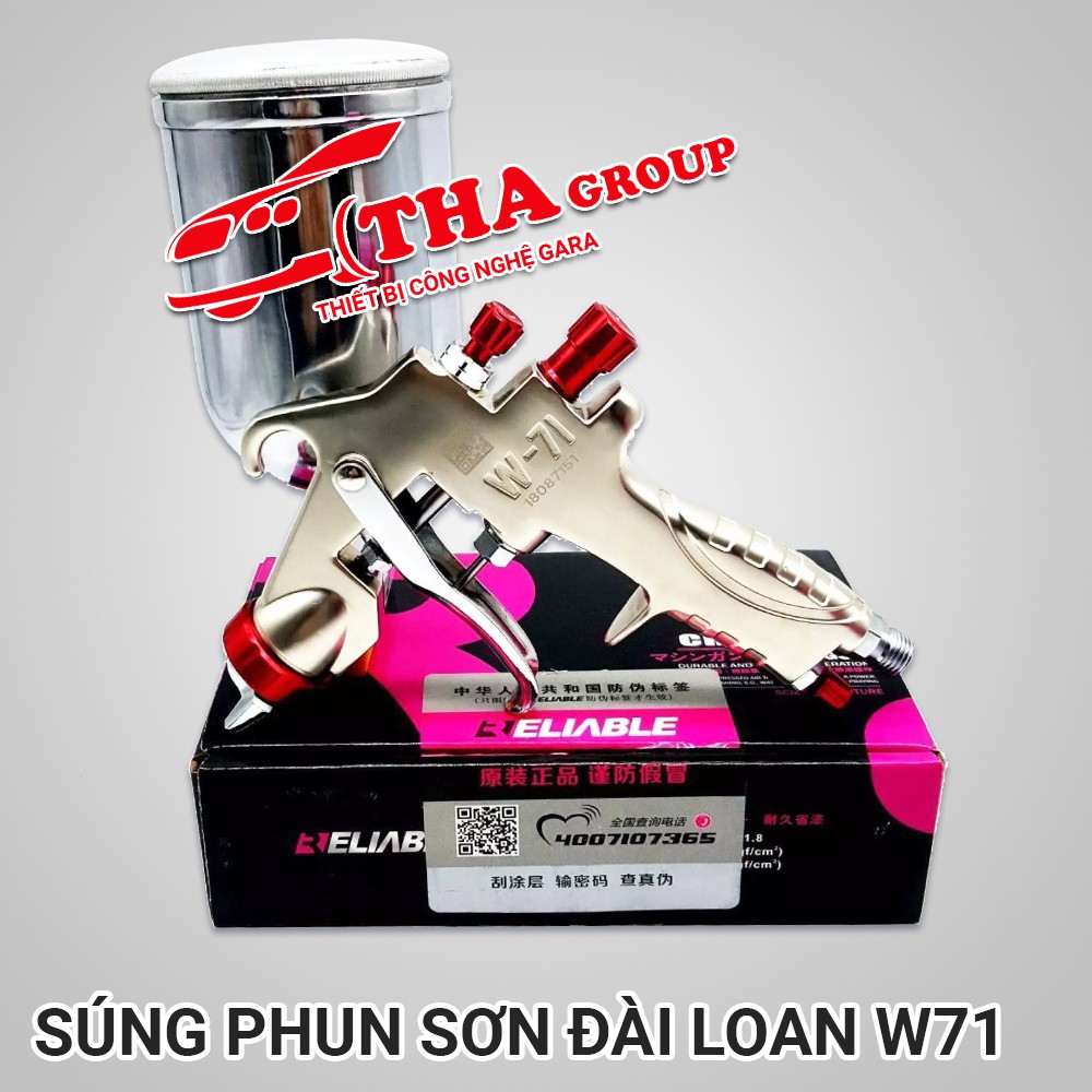 Súng Phun Sơn Đài Loan W71 Giá Tốt &amp; Hiệu Quả Nhất Thị Trường Việt Nam