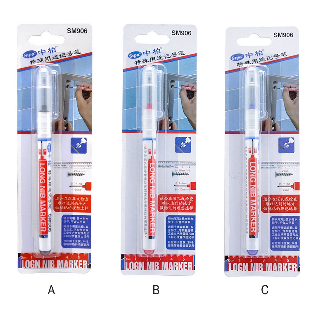 Plastic Marker Pen Woodwork Metal Glass Ceramic Making Scribing Waterproof Quick Dry Maker Pen