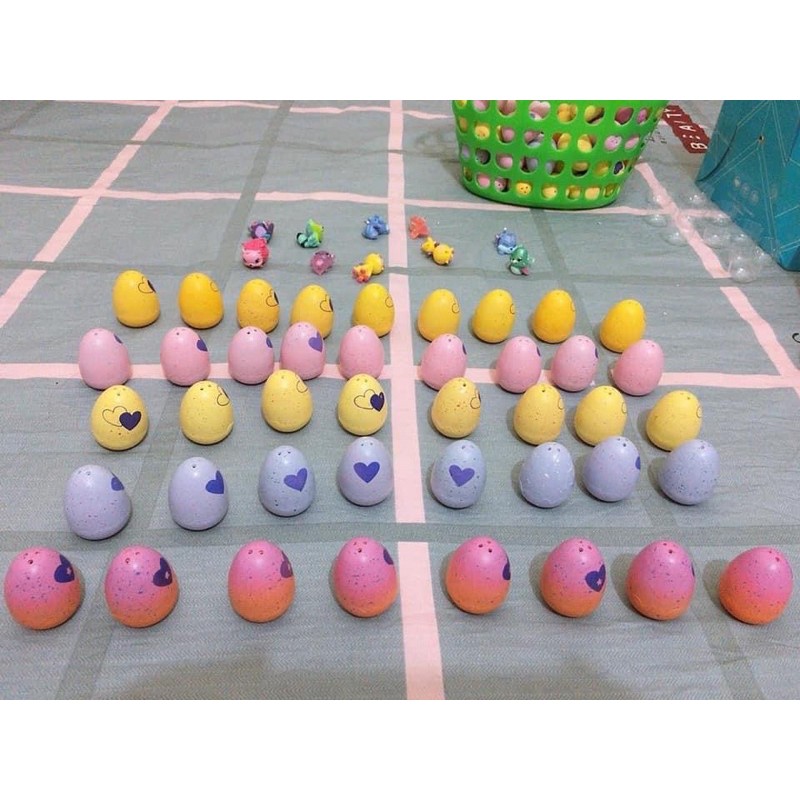 COMBO 10 TRỨNG HATCHIMAL  tặng kèm 15 Thú Hatchimal