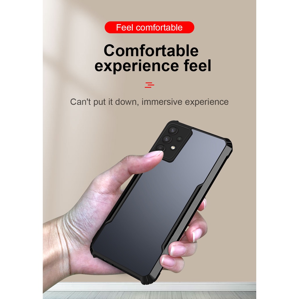 Ốp điện thoại trong suốt chống sốc cho SAMSUNG GALAXY S21+ S21 A32 A52 Z Fold 2 NOTE20 ULTRA 5G