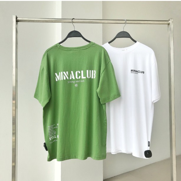 Áo thun/phông cộc tay unisex Mina studio HT392 chất liệu cotton thấm hút mồ hô | BigBuy360 - bigbuy360.vn