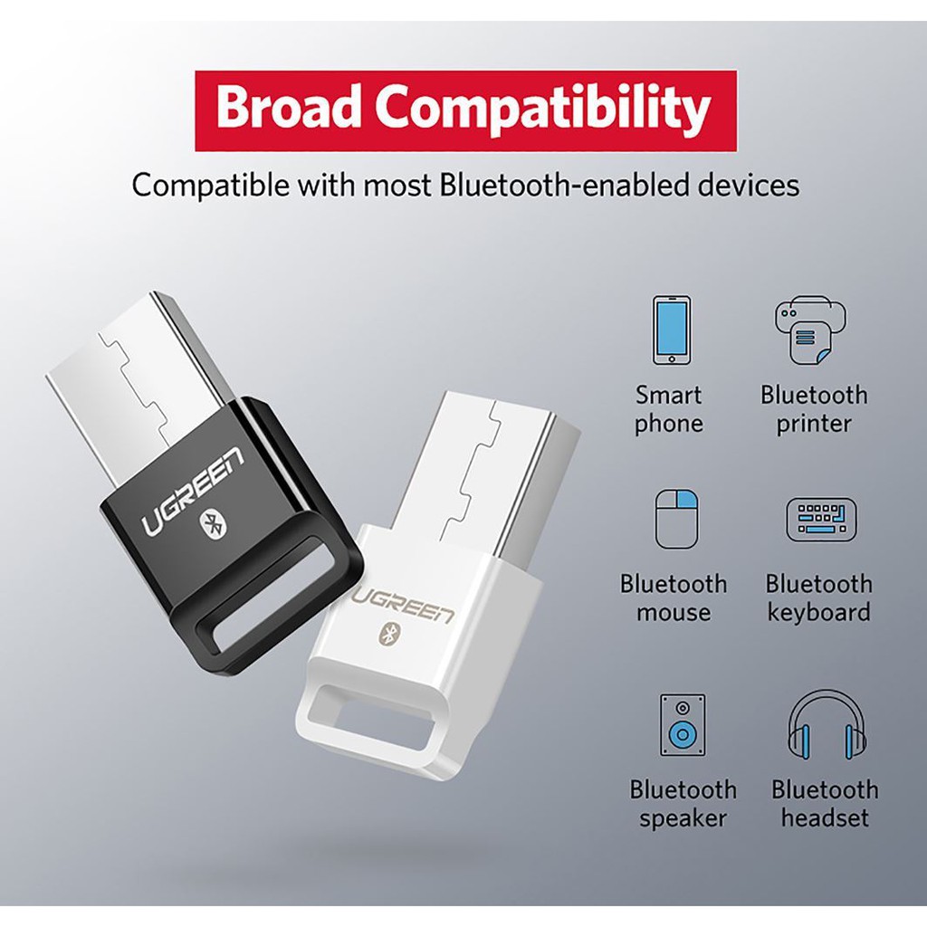 USB Bluetooth Ugreen 30524 màu đen