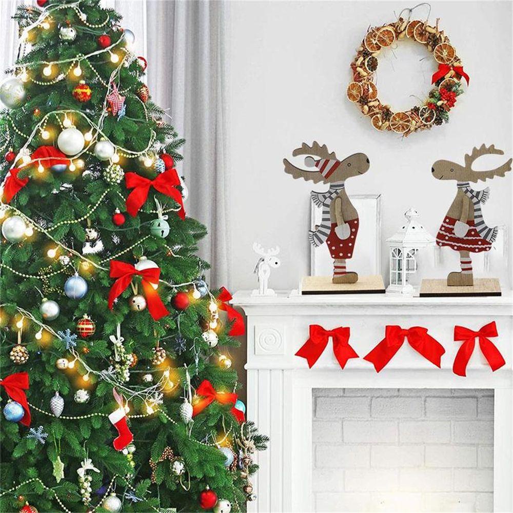 PISTA Giáng Sinh Bằng Gỗ Để Bàn Trang Trí
