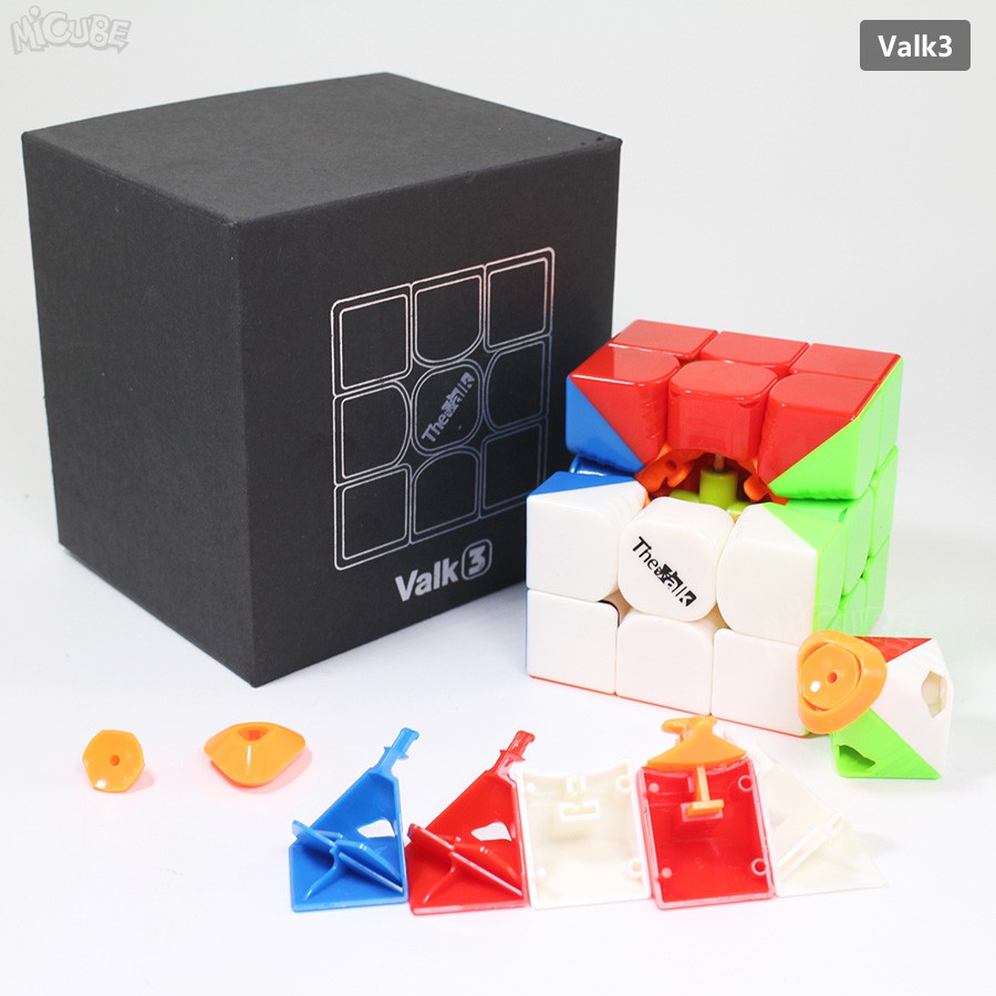 Rubik 3x3 Qiyi The Valk 3M Stickerless - Rubik Nam Châm Từ Tính Cao Cấp