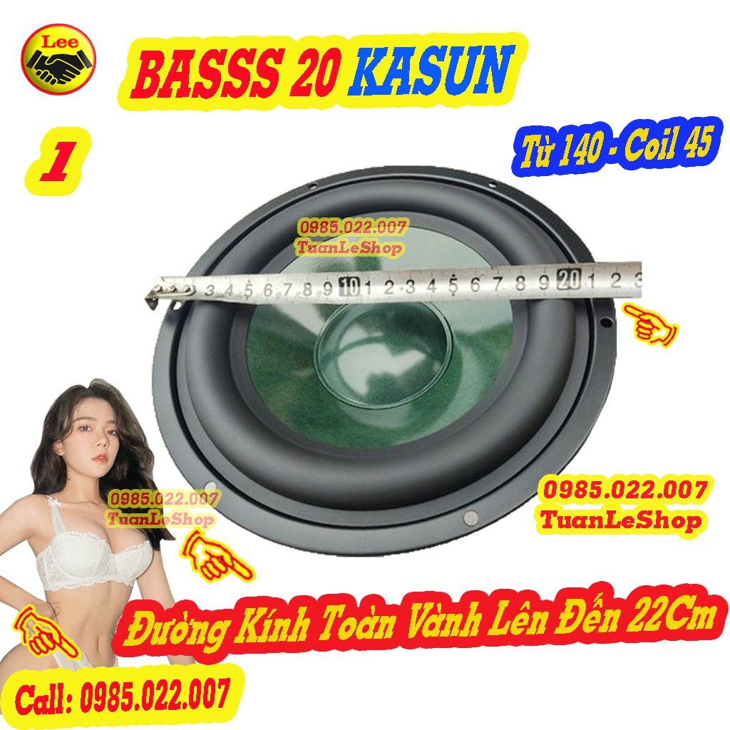 02 LOA BASS 20 KA SUN MÀNG XANH TỪ 140MM COIL 45 – GIÁ 01 CẶP LOA BASS 2 TẤC