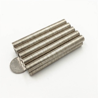 Set 10 viên nam châm đất hiếm 10x1mm mạ Niken