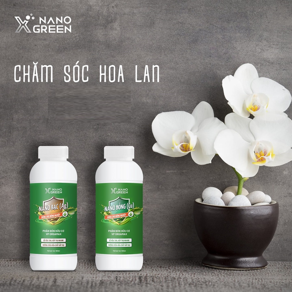 Nano đồng Nano Xgreen cung cấp vi lượng, bổ sung dưỡng chất phục hồi cây, chống giá rét (combo 2 chai 1000ml)