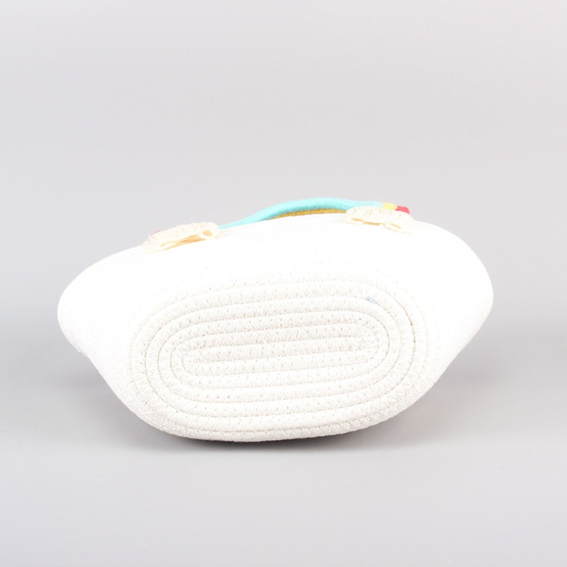 Túi Đeo Vai Đan Mây Thủ Công Màu Cầu Vồng Đa Năng Cho Bạn Bè / Sinh Nhật