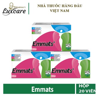 [Mẫu mới] Viên Uống Emmats Hộp 20 Viên - Giúp Cải Thiện Suy Giảm Nội Tiết Tố - Luxcare