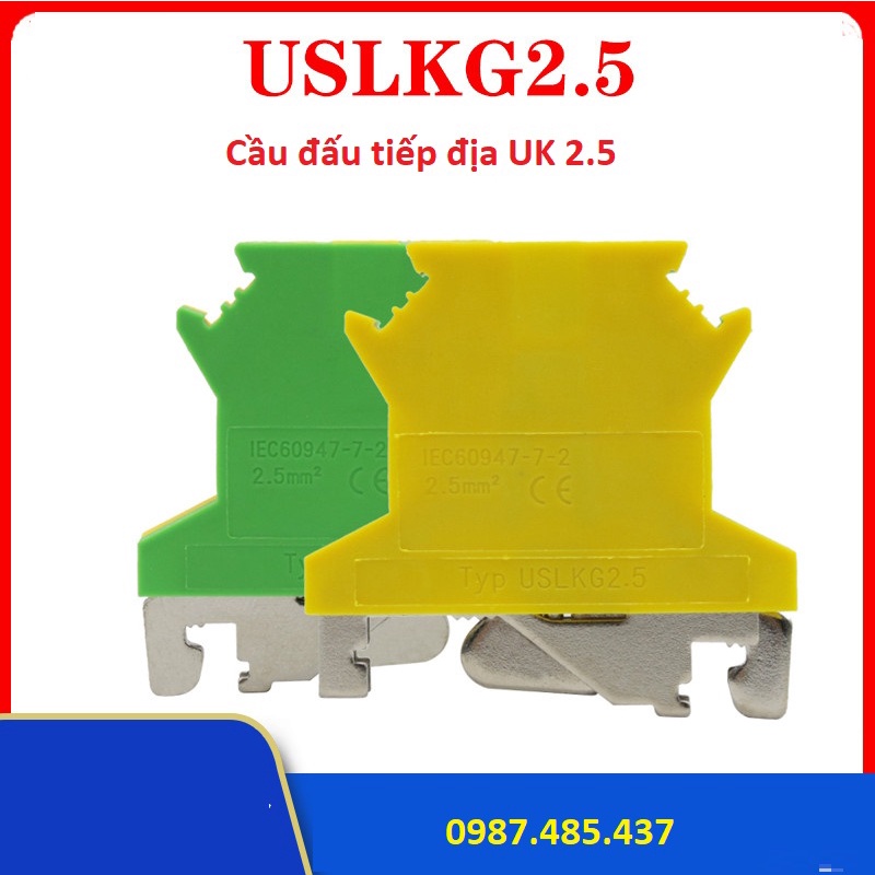 Cầu đấu Tiếp địa PE USLKG-5N, USLKG-2.5, Cầu đấu UK các loại