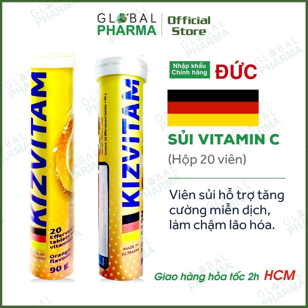 [CHÍNH HÃNG CHÂU ÂU] Viên Sủi Vitamin C Tăng Đề Kháng, Miễn Dịch (Tuýp 20 viên)
