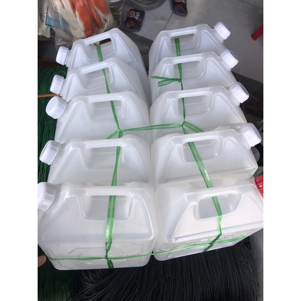 Can nhựa trắng vuông tròn 1L,2L