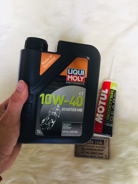 Nhớt Tay Ga Liqui + Nhớt Lap Motul (Tặng tem Liqui)