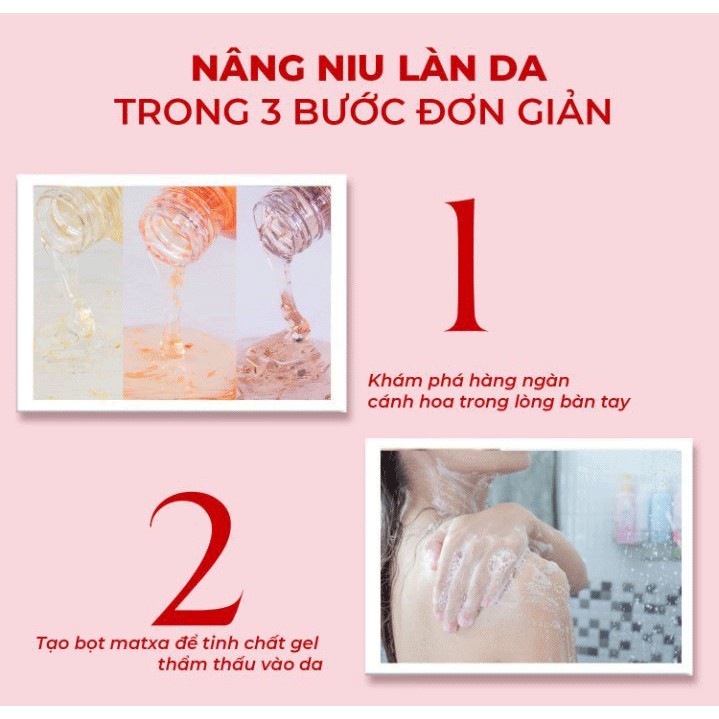 Sữa tắm Nhật cánh hoa mộc quế cao cấp 500ml cánh hoa mộc mang mùi hương quyến rũ gợi cảm