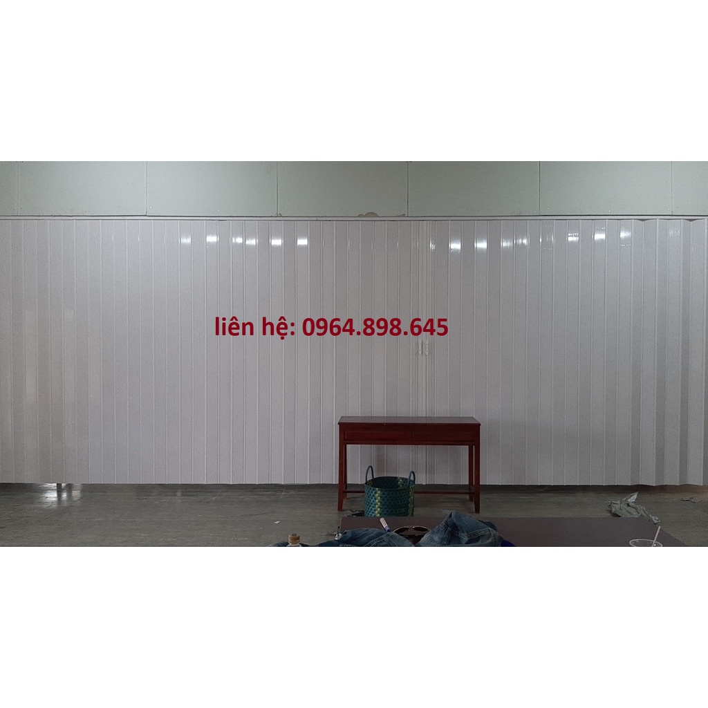 Vách ngăn nhựa xếp di động khổ lớn theo yêu cầu cao 1,8m (đơn giá 1 mét vuông)