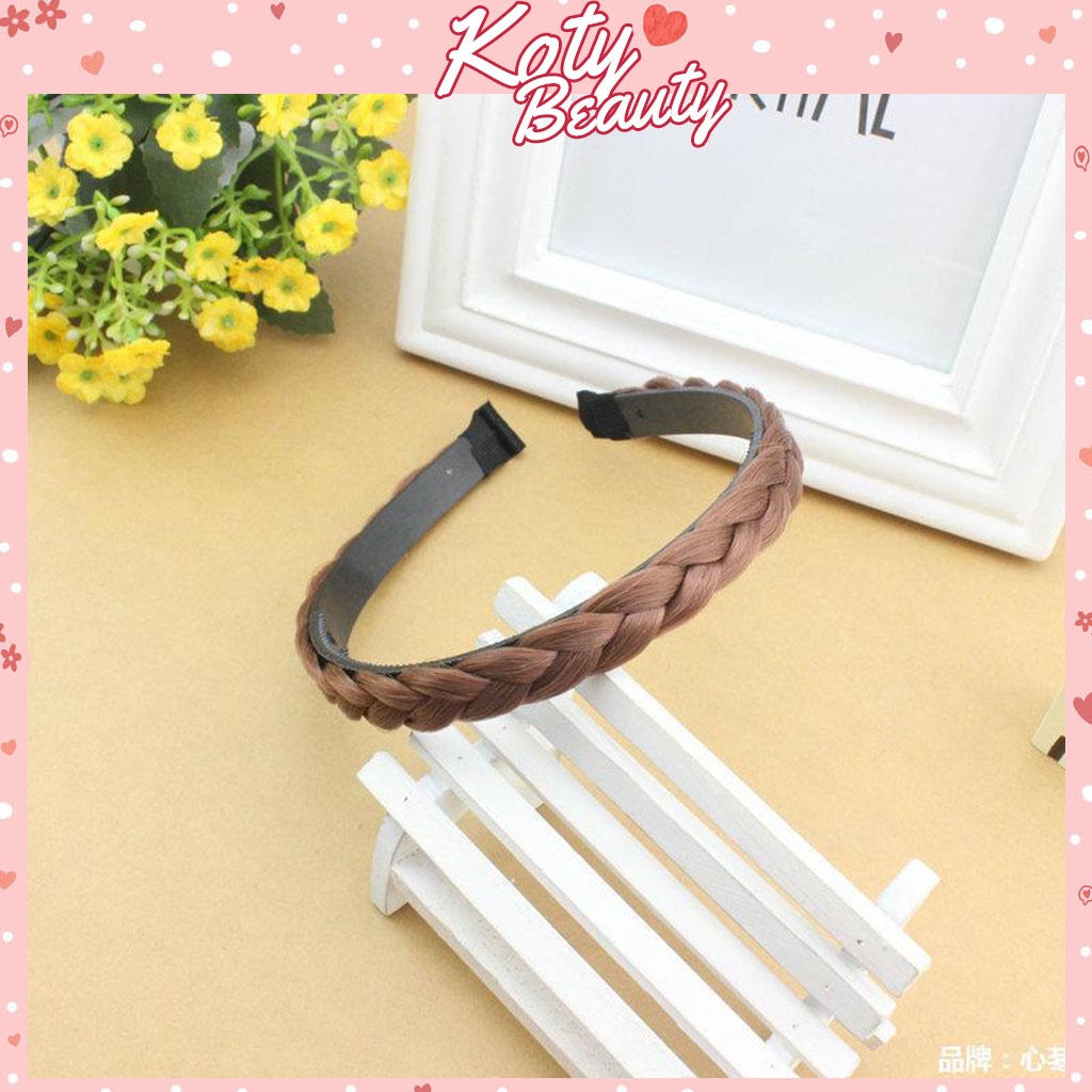 Băng đô bính tóc giả có răng cài shop Koty, Bờm tết tóc giả 2cm tơ không bóng