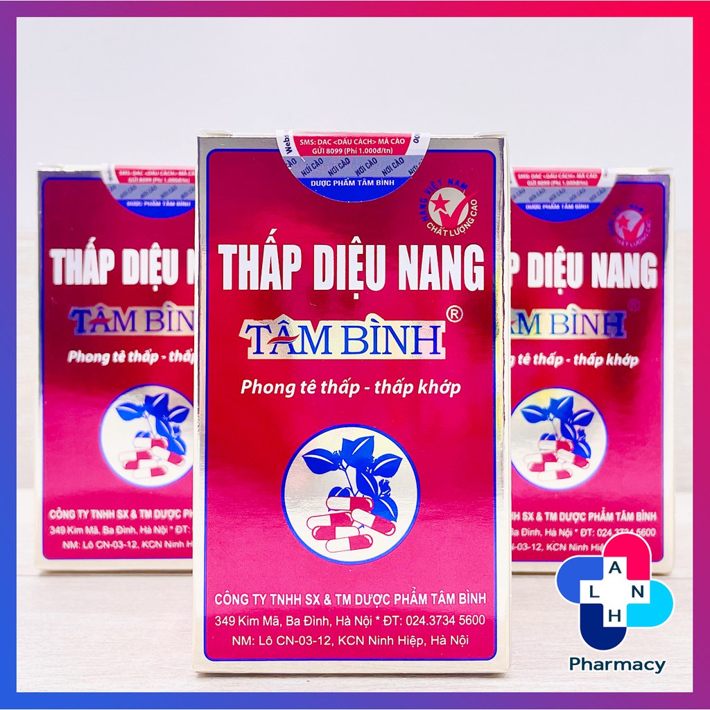 THẤP DIỆU NANG TÂM BÌNH - Viên uống hỗ trợ phong tê thấp, thấp khớp.