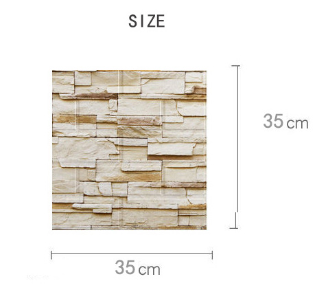 3DWallpaper Self-adhesive Cement Wall Decor stickers waterproof Imitation Rock Wallpapers 35*70CM for bedroom TV background