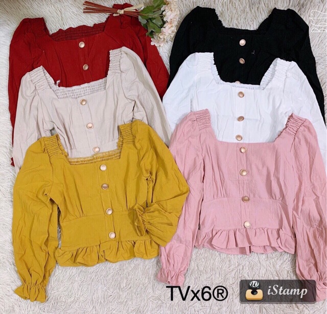 Áo nhăn bồng tay hàng đẹp Quảng Châu