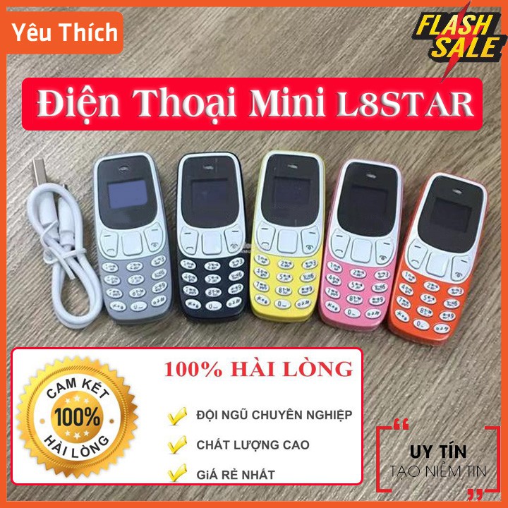 Điện thoại mini giá rẻ L8Star siêu nhỏ siêu dễ thương , 2 sim 2 sóng