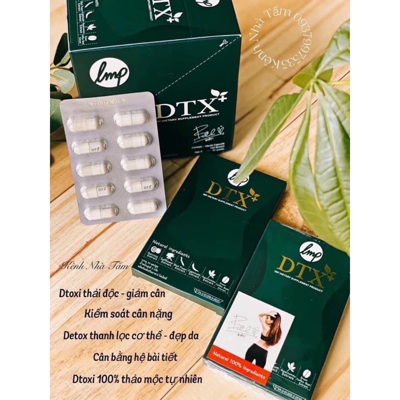 DTX thải độc giảm cân chính hãng vỉ 10 viên