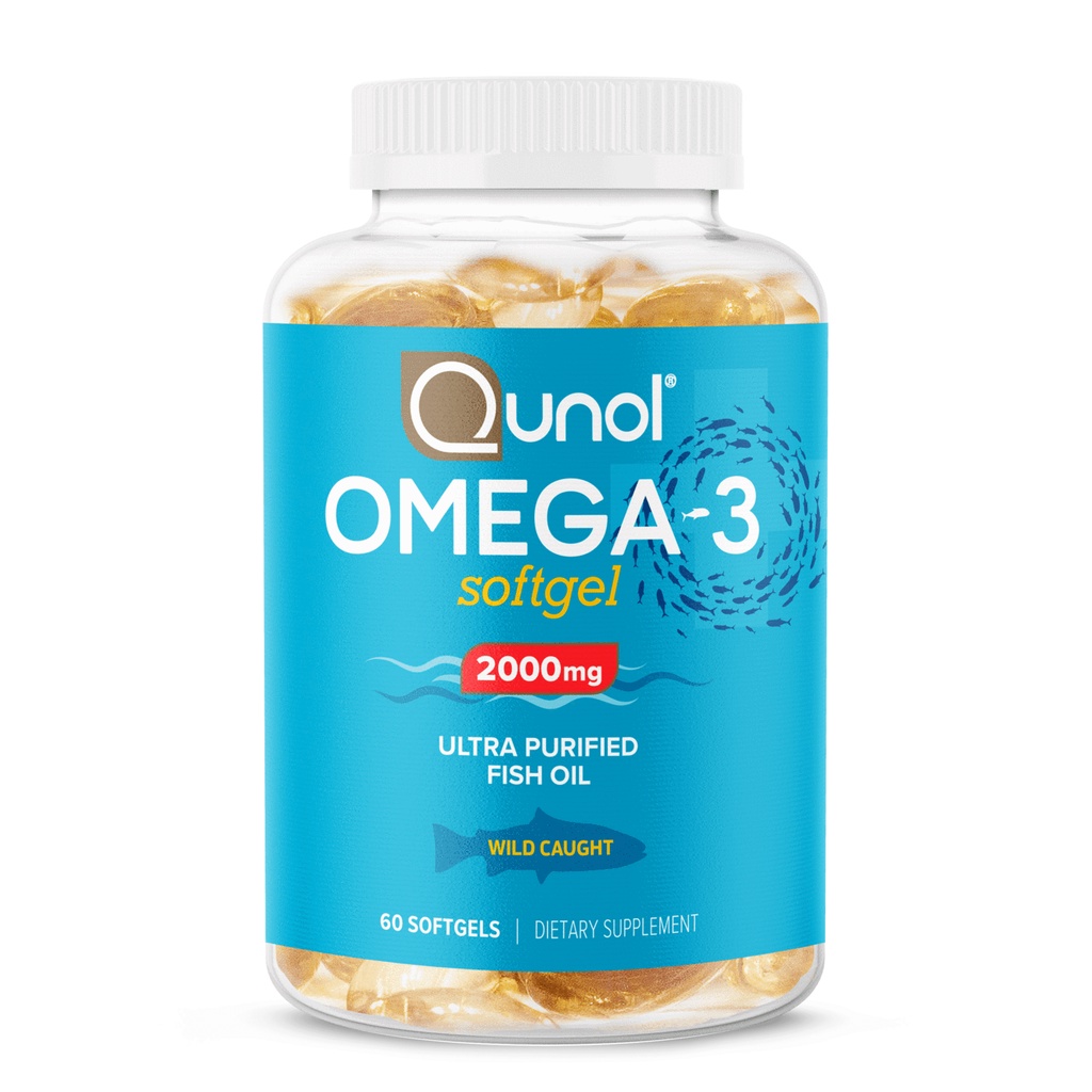 [DATE 3/2023] Qunol Ómega_3 2000mg  Softgels 60 VIÊN
