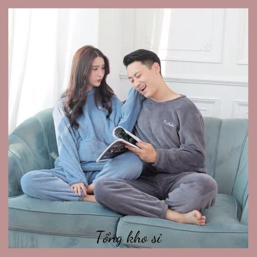 [ HÀNG LOẠI 1 ]  Bộ nỉ bông nữ mềm mướt,bộ lông cừu nữ dstudio