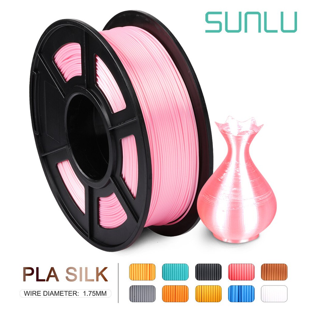 Nhựa in 3D giả kim SILK PLA+ SUNLU cao cấp 1kg 1.75mm các màu (Chính hãng)