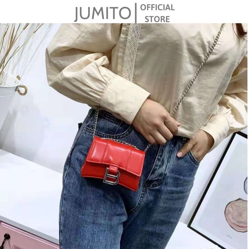 Túi xách nữ ba.len mini đeo chéo da thời trang cao cấp JUMITO SE225