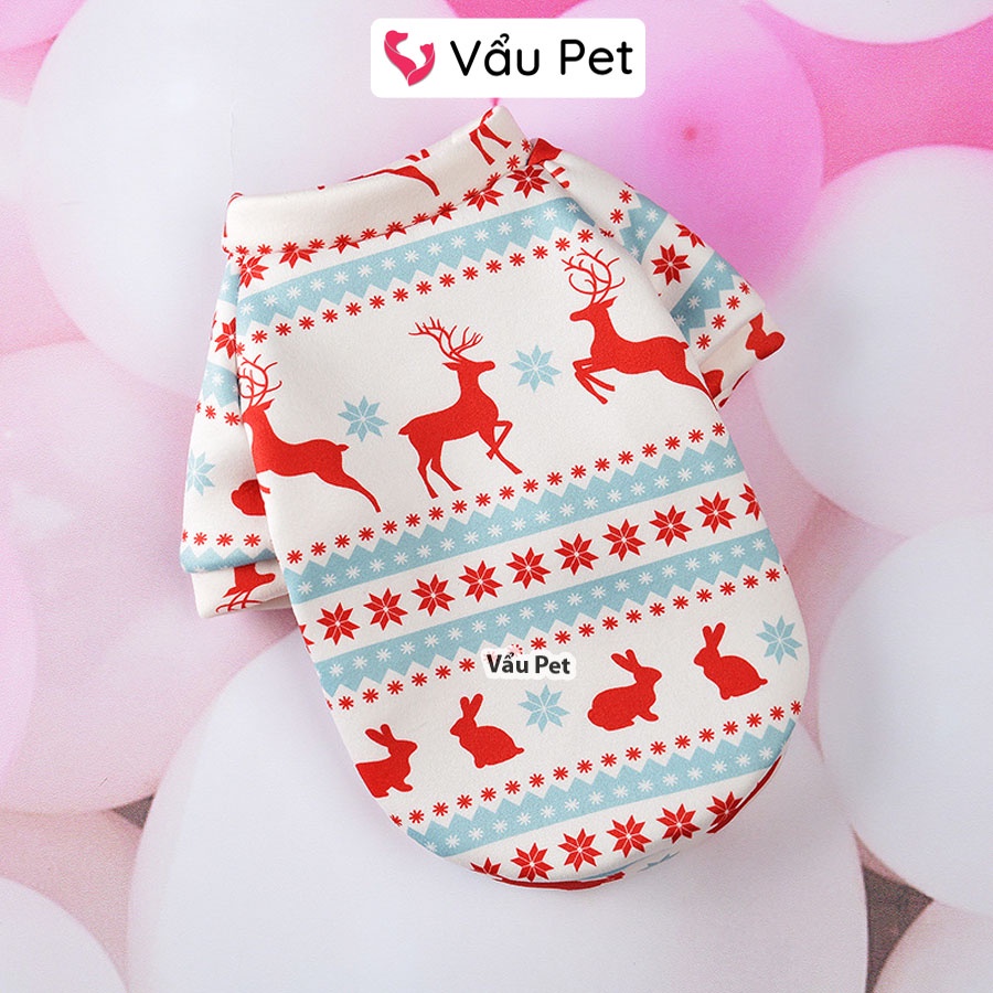 Áo Cho Chó Mèo Áo Nỉ Giáng Sinh Noel - Quần Áo Cho Chó Mèo Thú Cưng Vẩu Pet Shop