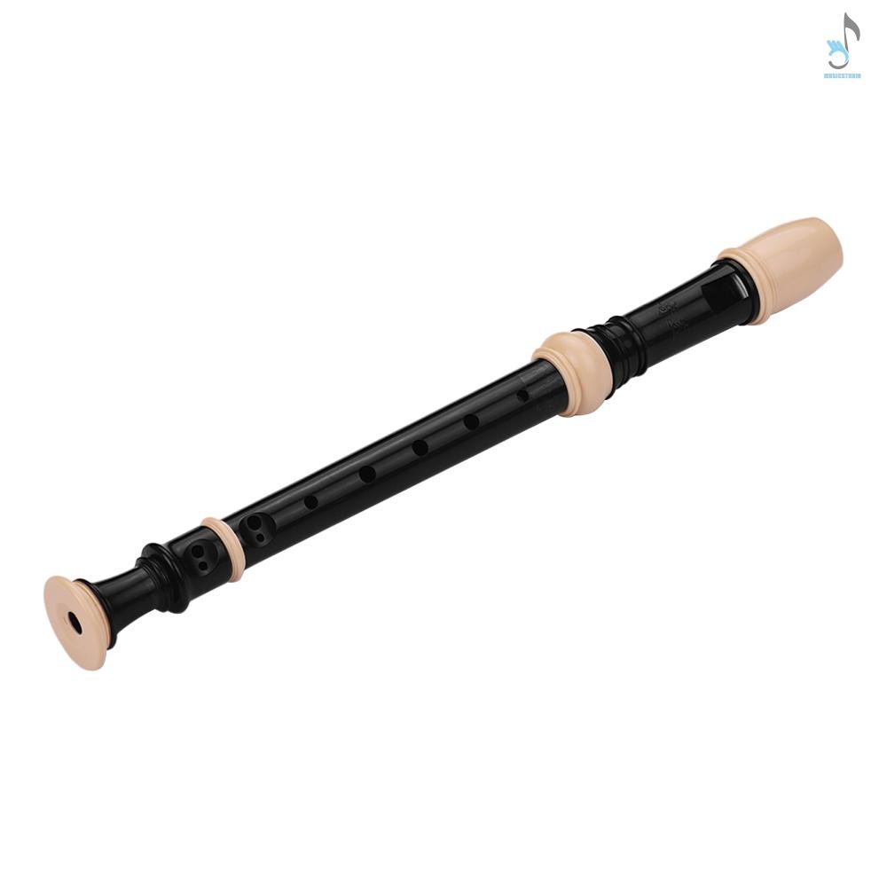 Sáo Soprano 8 Lỗ Bằng Abs Có Dây Đeo Ngón Tay Làm Sạch Cho Người Mới Bắt Đầu