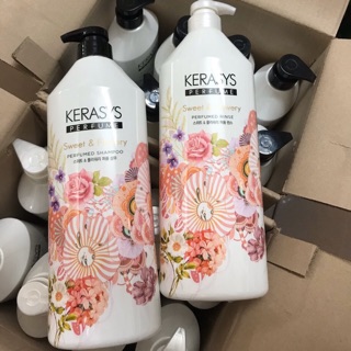 Bộ dầu gội + dầu xả hương nước hoa Kerasys 1000ml