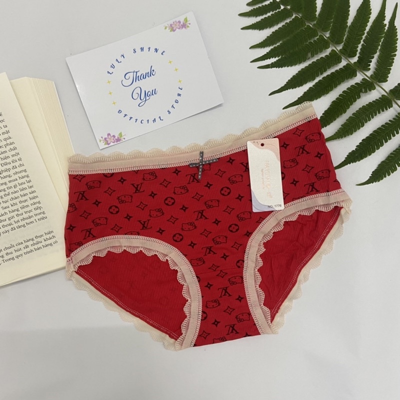 Quần lót nữ không viền, quần xì nữ cotton họa tiết chữ sang trọng ôm mông tôn vòng 3 gợi cảm Luly Shine Q20