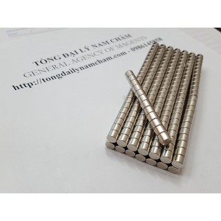 Nam châm trắng đất hiếm 3x5mm