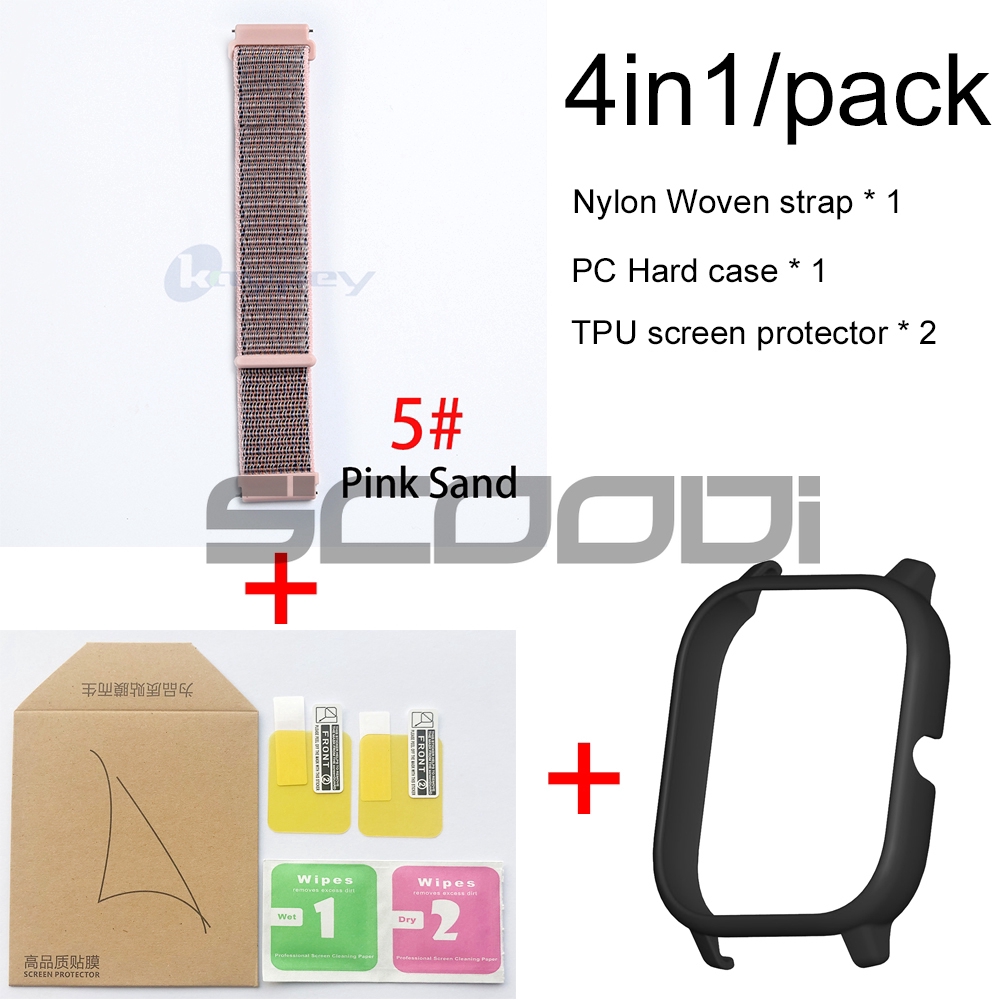 Dây đeo và ốp bảo vệ 4 trong 1 cho đồng hồ đeo tay thông minh for Xiaomi Huami Amazfit Gts