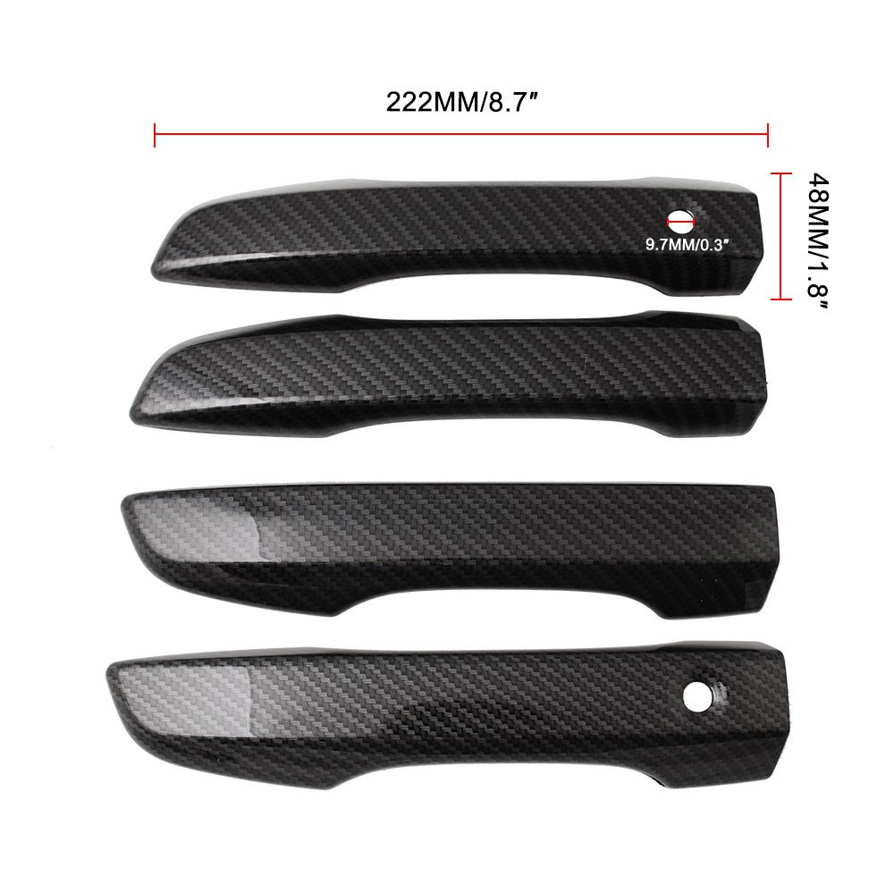 IN STOCK Car Modified Carbon Pattern Door Handle Decorative Door Handle 4 Packs For Honda Civic